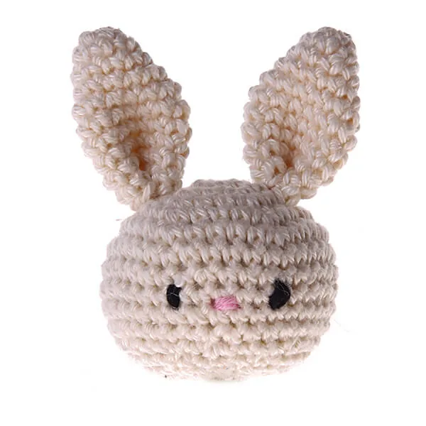 Häkeltier Hase Beige — Kiki-Ena Bastelmaterial Naturholz