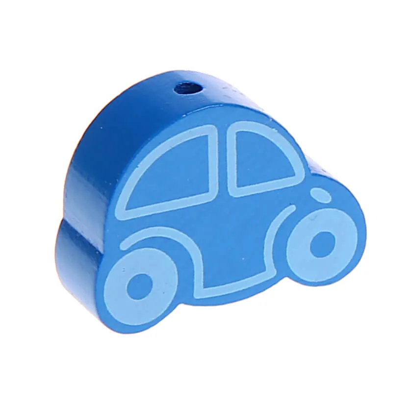 Motivperle Auto Mittelblau — Kiki-Ena Bastelmaterial Naturholz Motivperle Auto Mittelblau — Kiki-Ena Bastelmaterial Naturholz