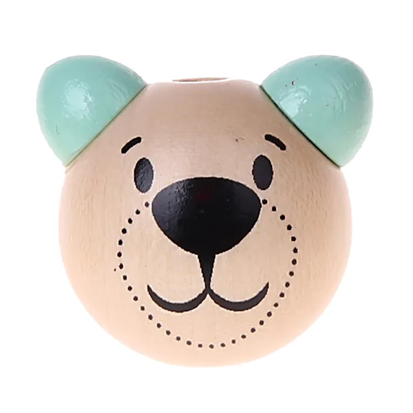 Tierkopf 3D Bärchen Bärenkopf - SALE mint — Kiki-Ena Bastelmaterial Naturholz Tierkopf 3D Bärchen Bärenkopf - SALE mint — Kiki-Ena Bastelmaterial Naturholz