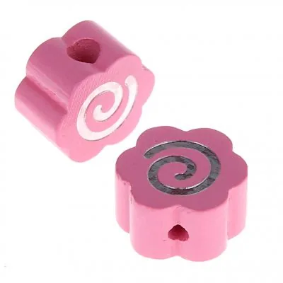 Motivperle Glitzerblümchen Spirale Sicherheitsbohrung Babyrosa — Kiki-Ena Bastelmaterial Naturholz Motivperle Glitzerblümchen Spirale Sicherheitsbohrung Babyrosa — Kiki-Ena Bastelmaterial Naturholz