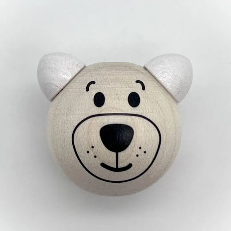 Tierkopf 3D Bärchen Bärenkopf 2 - SALE weiss — Kiki-Ena Bastelmaterial Naturholz Tierkopf 3D Bärchen Bärenkopf 2 - SALE weiss — Kiki-Ena Bastelmaterial Naturholz