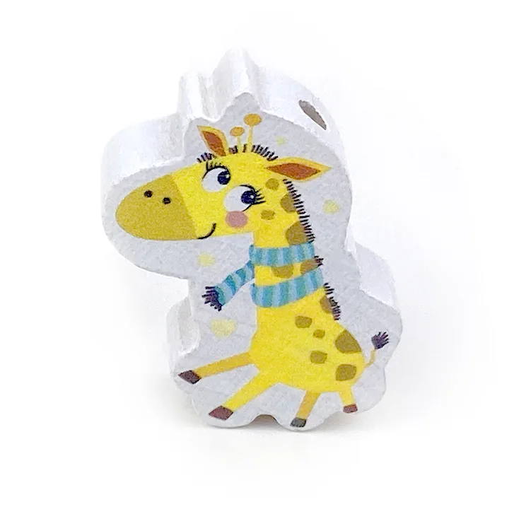Motivperle Giraffe mint — Kiki-Ena Bastelmaterial Naturholz Motivperle Giraffe mint — Kiki-Ena Bastelmaterial Naturholz