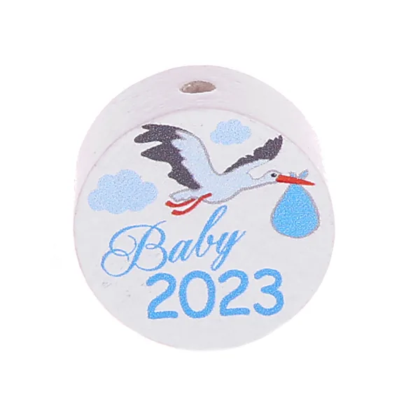 Motivperle Scheibe Baby 2023 Blau — Kiki-Ena Bastelmaterial Naturholz Motivperle Scheibe Baby 2023 Blau — Kiki-Ena Bastelmaterial Naturholz