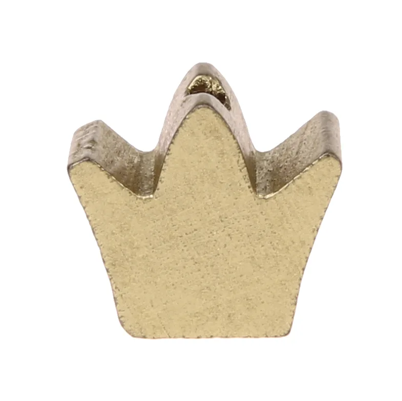 Motivperle Frästeil Krone Gold — Kiki-Ena Bastelmaterial Naturholz Motivperle Frästeil Krone Gold — Kiki-Ena Bastelmaterial Naturholz
