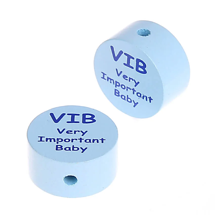 Motivperle Scheibe VIB Very Important Baby babyblau — Kiki-Ena Bastelmaterial Naturholz Motivperle Scheibe VIB Very Important Baby babyblau — Kiki-Ena Bastelmaterial Naturholz