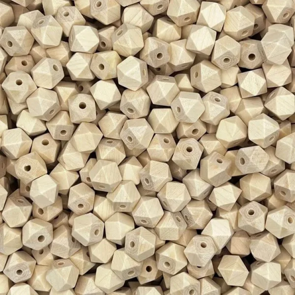 Hexagonperlen 12 mm Roh — Kiki-Ena Bastelmaterial Naturholz Hexagonperlen 12 mm Roh — Kiki-Ena Bastelmaterial Naturholz
