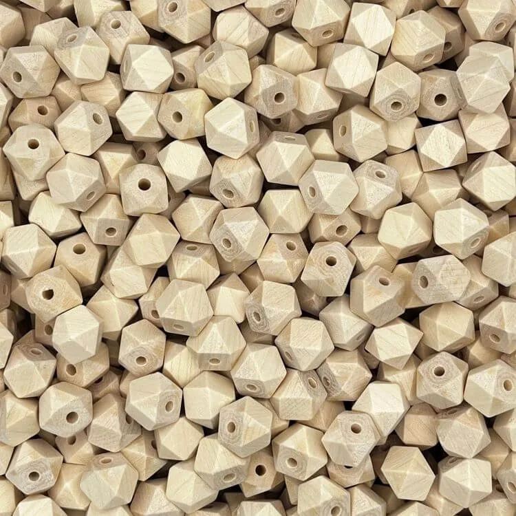 Hexagonperlen 12 mm Roh — Kiki-Ena Bastelmaterial Naturholz Hexagonperlen 12 mm Roh — Kiki-Ena Bastelmaterial Naturholz