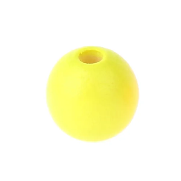 Neonperlen 12mm  • 25 Stück Gelb — Kiki-Ena Bastelmaterial Naturholz