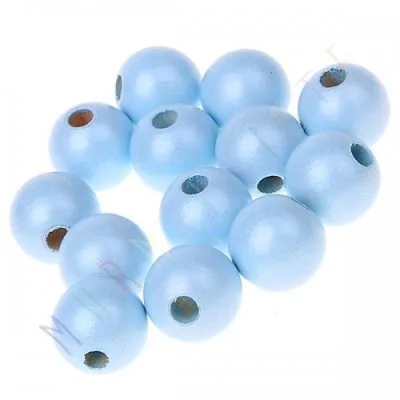 Holzperlen Perlmutt 12mm • 25 Stück Perlmutt — Kiki-Ena Bastelmaterial Naturholz