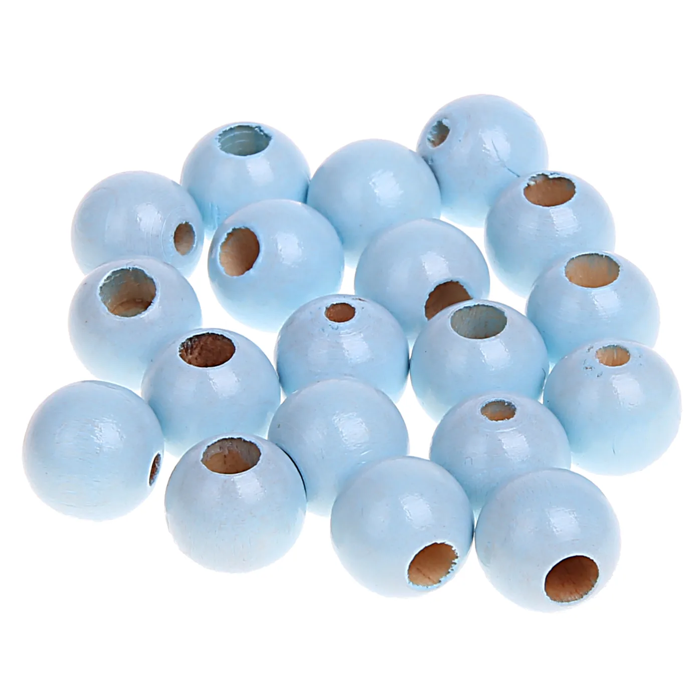Sicherheitsperlen 12mm • 25 Stück babyblau — Kiki-Ena Bastelmaterial Naturholz