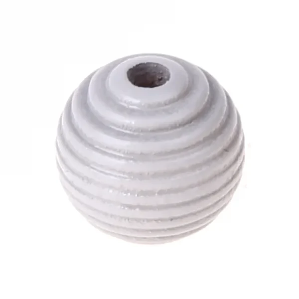 Rillenperlen 14mm • 10 Stück hellgrau — Kiki-Ena Bastelmaterial Naturholz Rillenperlen 14mm • 10 Stück hellgrau — Kiki-Ena Bastelmaterial Naturholz