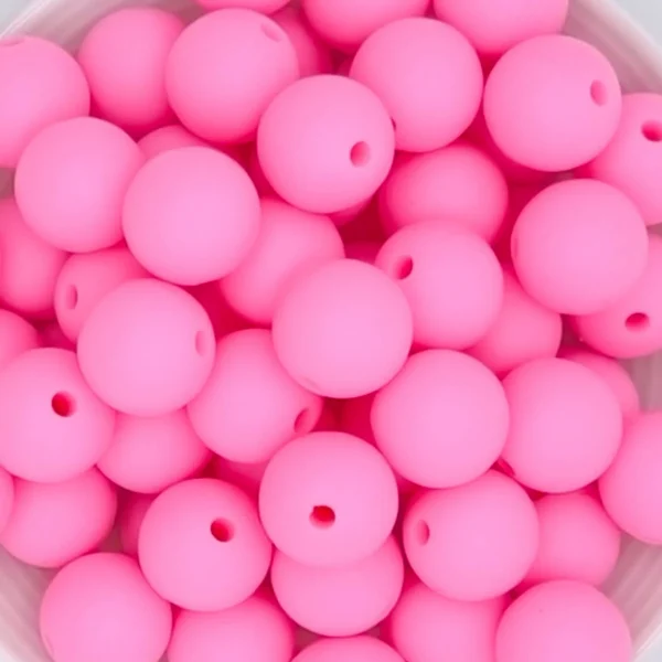 Silikonperle 12mm Babyrosa — Kiki-Ena Bastelmaterial Naturholz