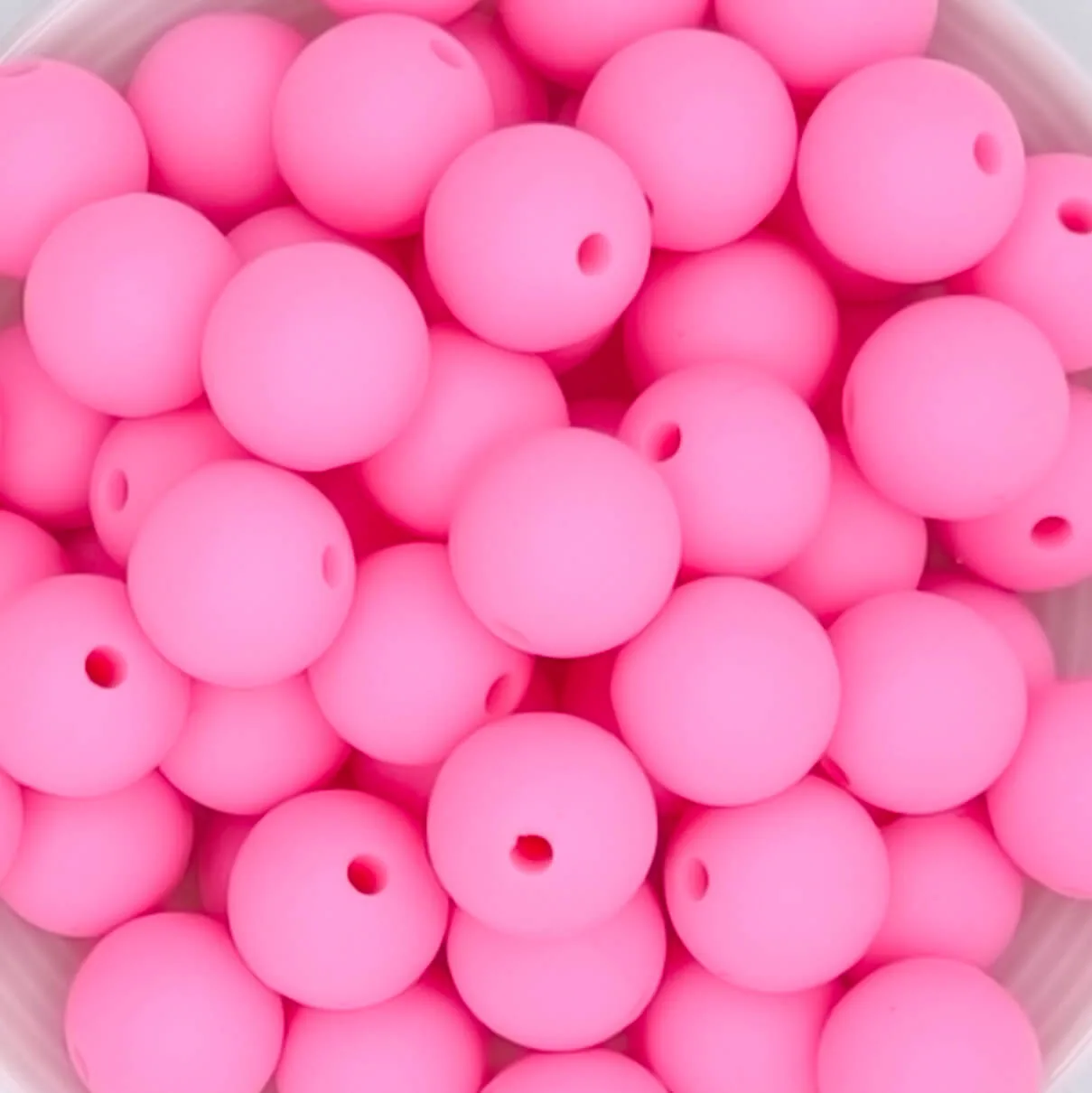 Silikonperle 12mm Babyrosa — Kiki-Ena Bastelmaterial Naturholz