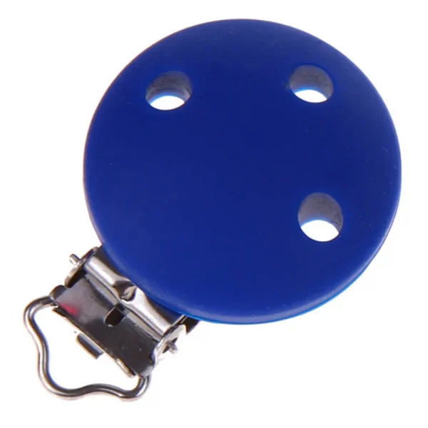 35mm Silikonclip Schnullerclip 35mm - SALE Dunkelblau — Kiki-Ena Bastelmaterial Naturholz