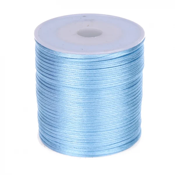 Satinband Ø 1mm • 1 Meter babyblau — Kiki-Ena Bastelmaterial Naturholz Satinband Ø 1mm • 1 Meter babyblau — Kiki-Ena Bastelmaterial Naturholz
