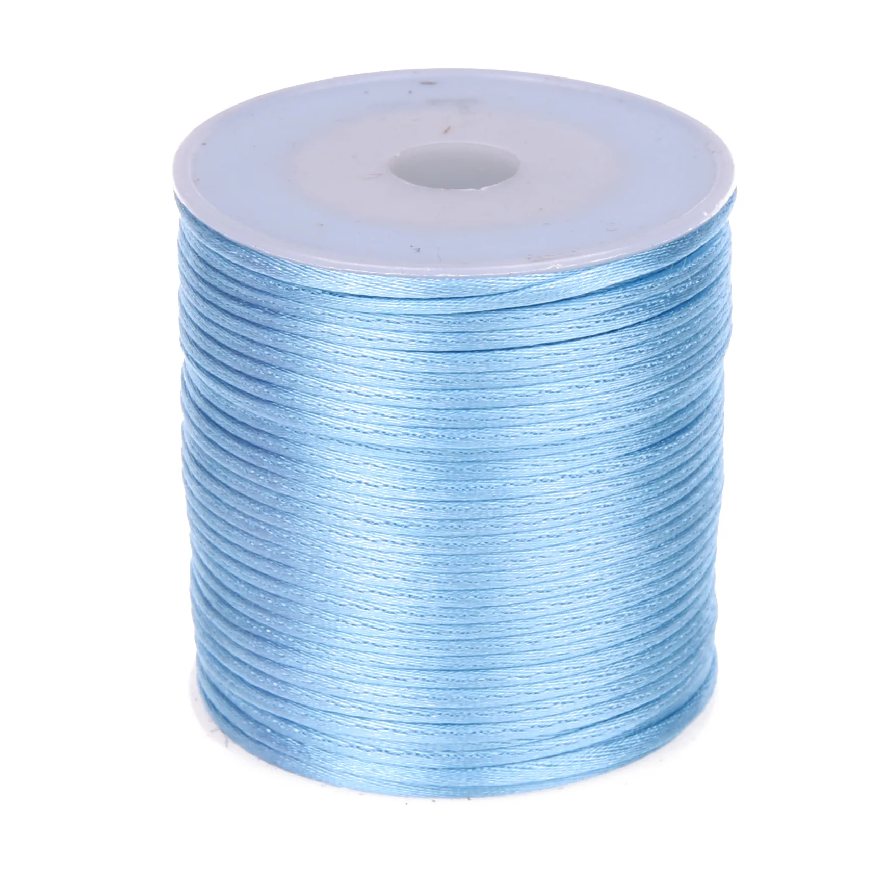 Satinband Ø 1mm • 50 Meter Rolle babyblau — Kiki-Ena Bastelmaterial Naturholz Satinband Ø 1mm • 50 Meter Rolle babyblau — Kiki-Ena Bastelmaterial Naturholz
