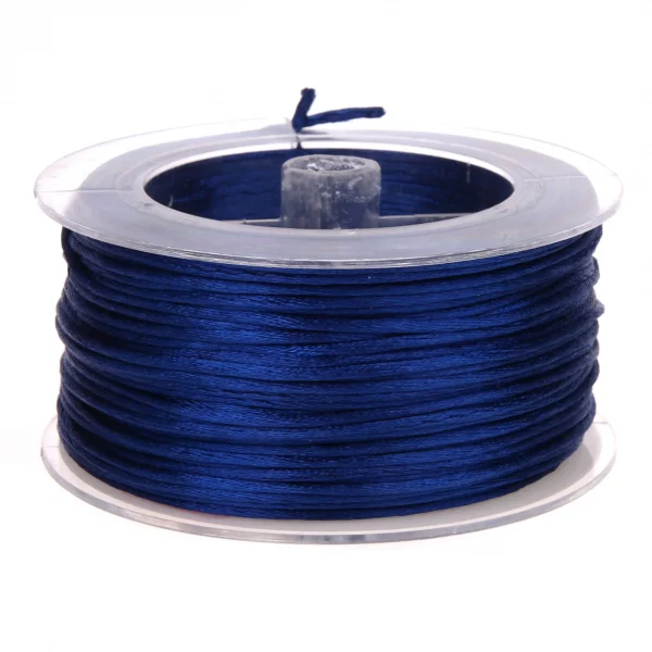 Satinband Ø 1,5 mm • 1 Meter Dunkelblau — Kiki-Ena Bastelmaterial Naturholz Satinband Ø 1,5 mm • 1 Meter Dunkelblau — Kiki-Ena Bastelmaterial Naturholz