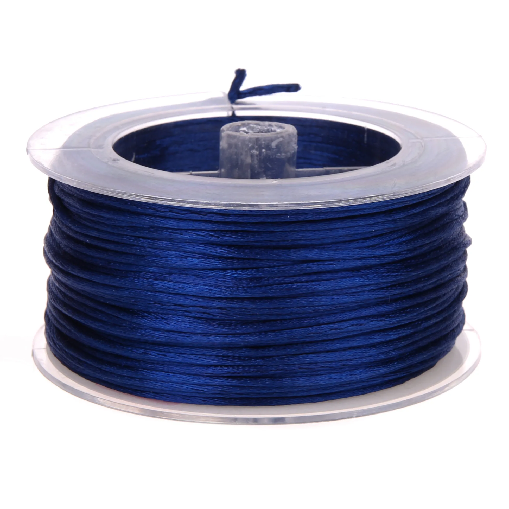 Satinband Ø 1,5 mm  • 1 Meter Dunkelblau — Kiki-Ena Bastelmaterial Naturholz