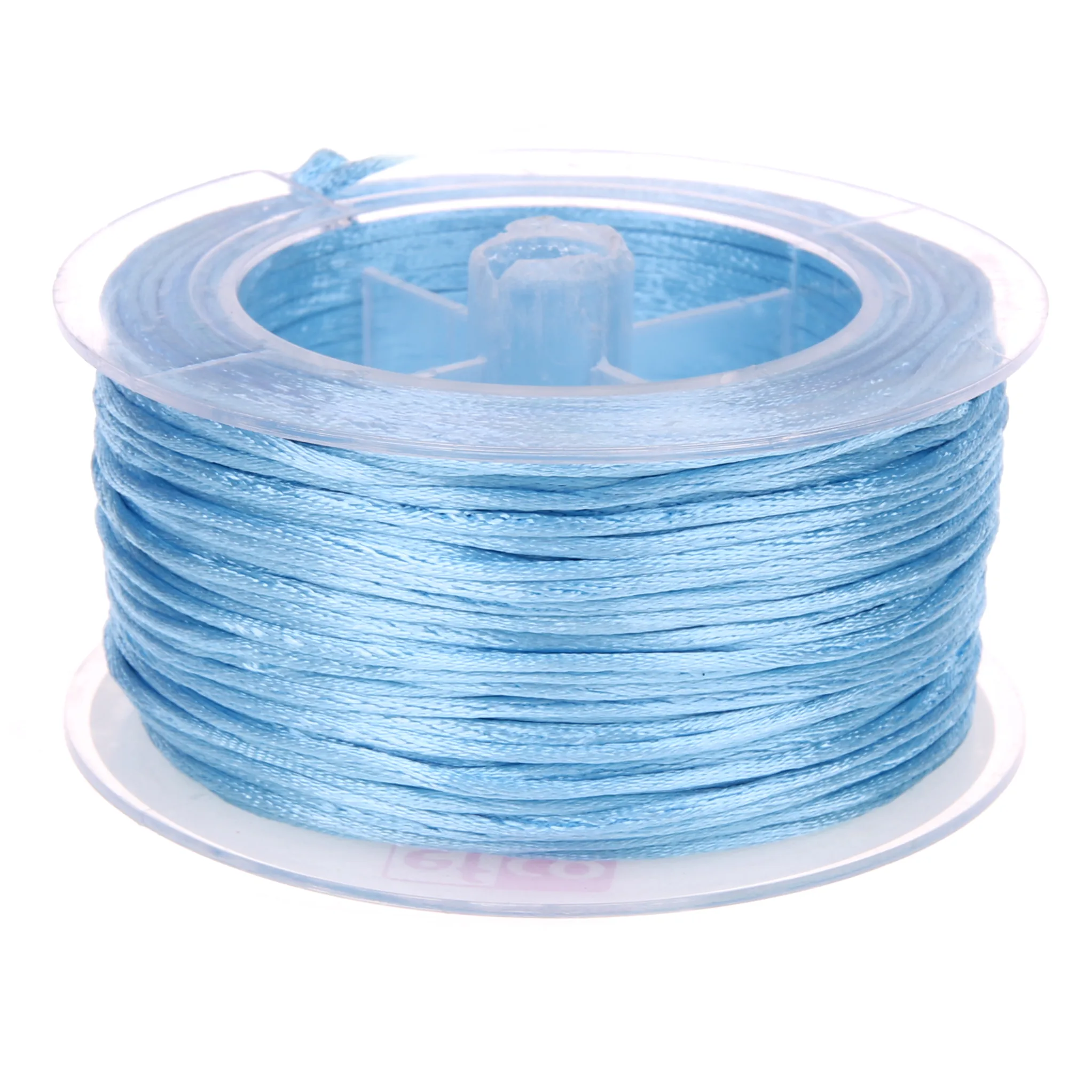 Satinband Ø 1,5 mm • 50 Meter Hellblau — Kiki-Ena Bastelmaterial Naturholz