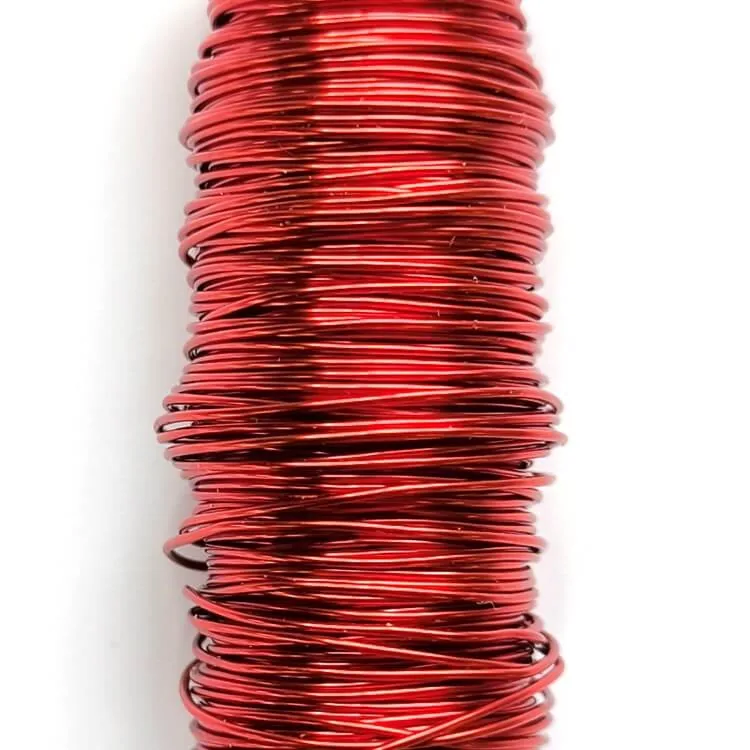 Kupferdraht Ø 0,5mm • 25 Meter Rot — Kiki-Ena Bastelmaterial Naturholz