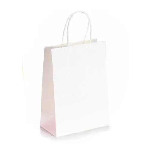 kleine farbige Geschenktüte  • Papier weiss — Kiki-Ena Bastelmaterial Naturholz