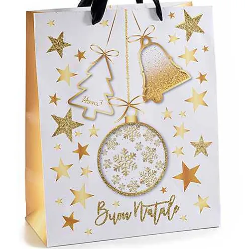 Weihnachtstüte Glitzer - groß Baumschmuck — Kiki-Ena Bastelmaterial Naturholz