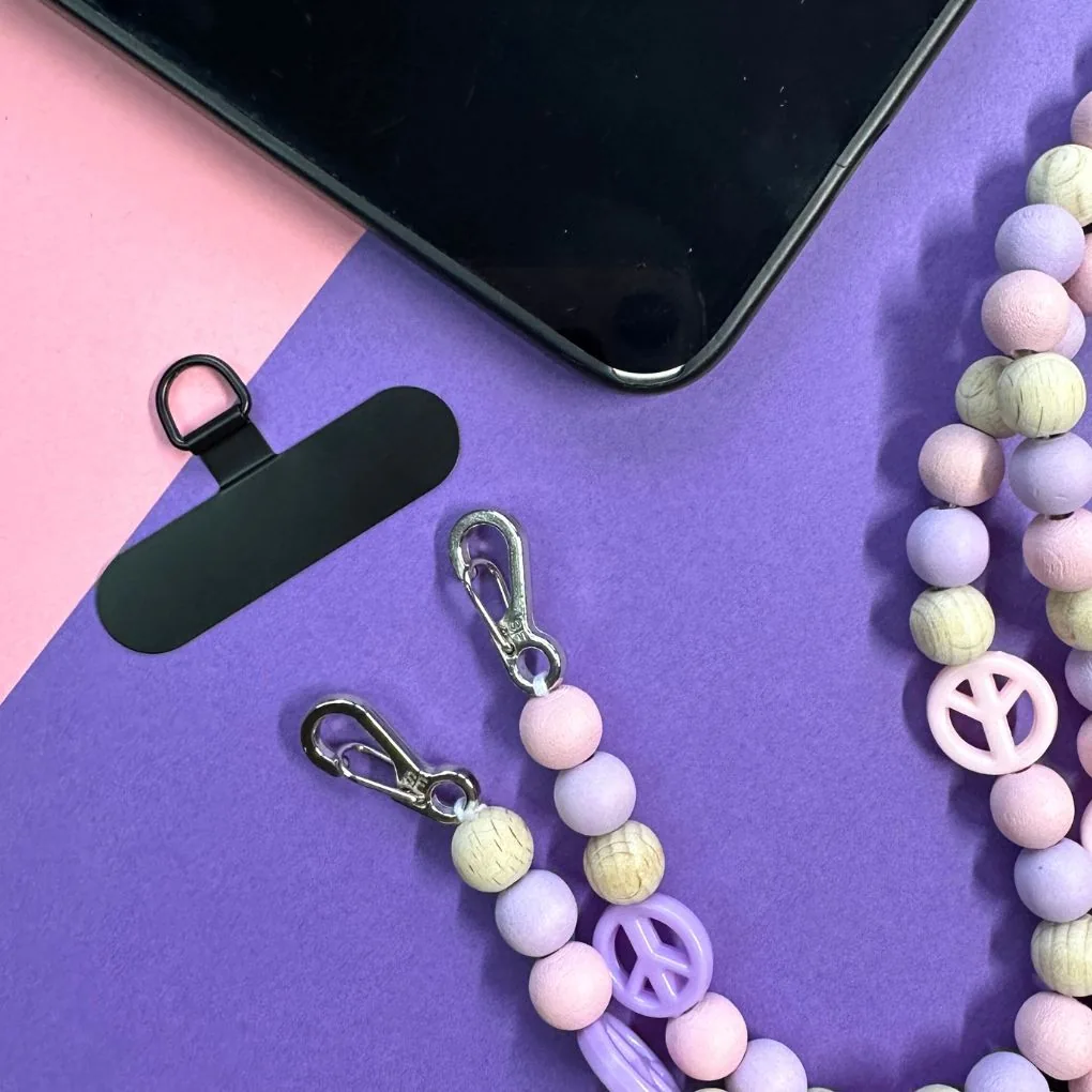 Handyketten-Halter universell Schwarz — Kiki-Ena Bastelmaterial Naturholz