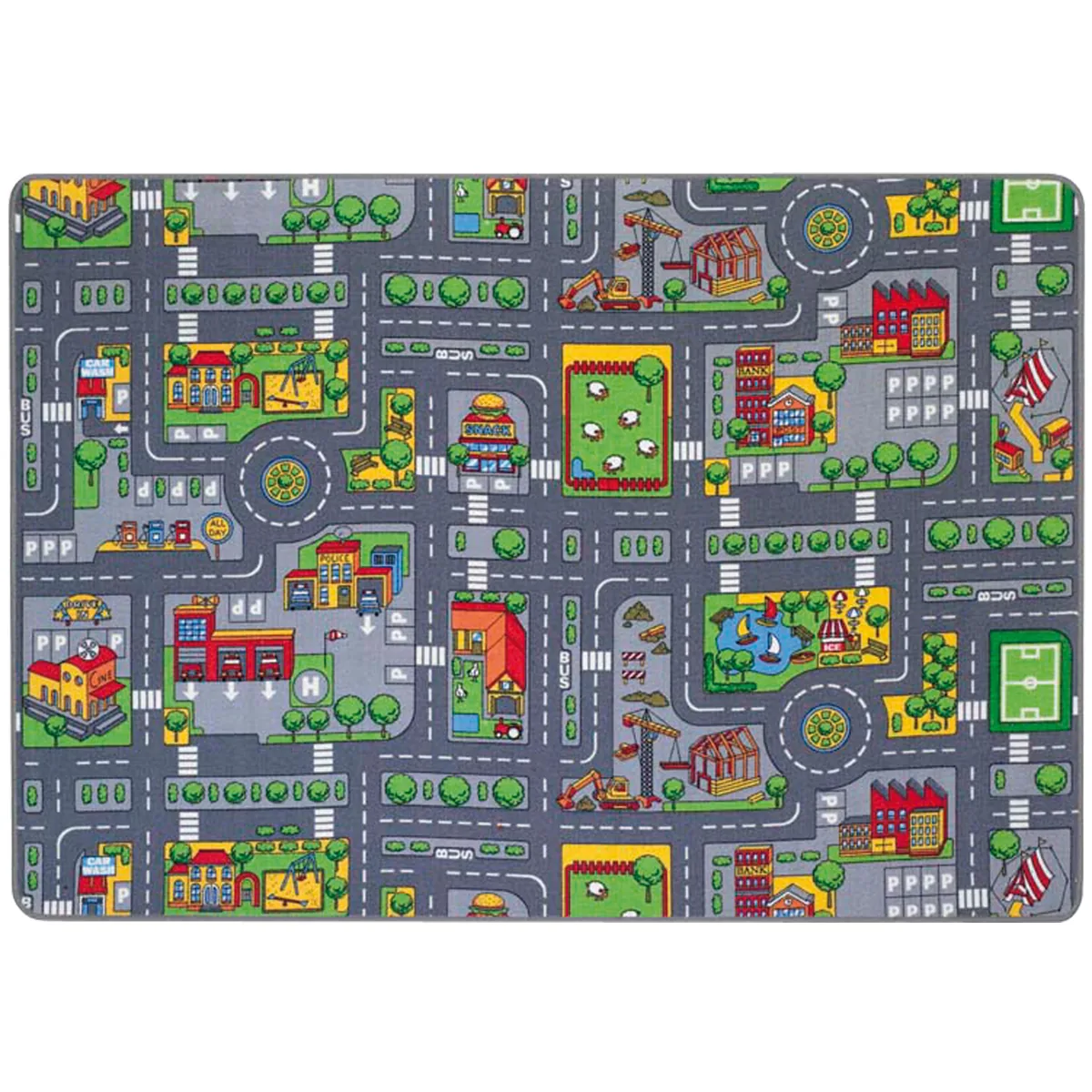 Verkehrsteppich 140 x 200 cm — Eduplay padagogisches Spielzeug Kita