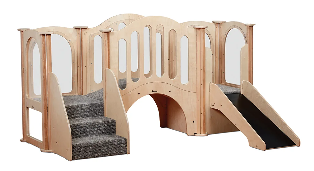 Versteck- und Rutsch-Kinderturnhalle — Millhouse Lernspielzeug Schule
