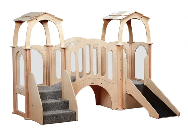 Versteck- und Rutsch-Kinderturnhalle (mit Dach) — Millhouse Lernspielzeug Schule Versteck- und Rutsch-Kinderturnhalle (mit Dach) — Millhouse Lernspielzeug Schule