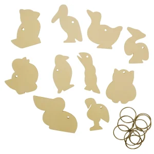 Vogel Holzschlüsselanhänger 10er Set — Eduplay padagogisches Spielzeug Kita