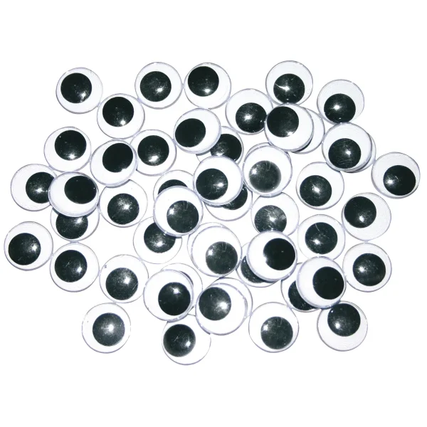 Wackelaugen 18 mm Schwarz/Weiß — Eduplay padagogisches Spielzeug Kita
