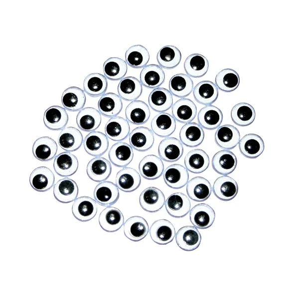 Wackelaugen 8 mm Schwarz/Weiß — Eduplay padagogisches Spielzeug Kita