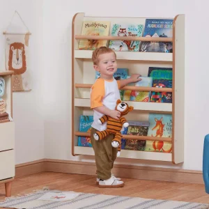 Wand Bücherregal für Kita & Kindergarten — Millhouse Lernspielzeug Schule
