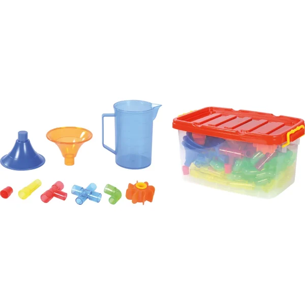 Wasserbahn-Set transparent 151 Teile — Eduplay padagogisches Spielzeug Kita