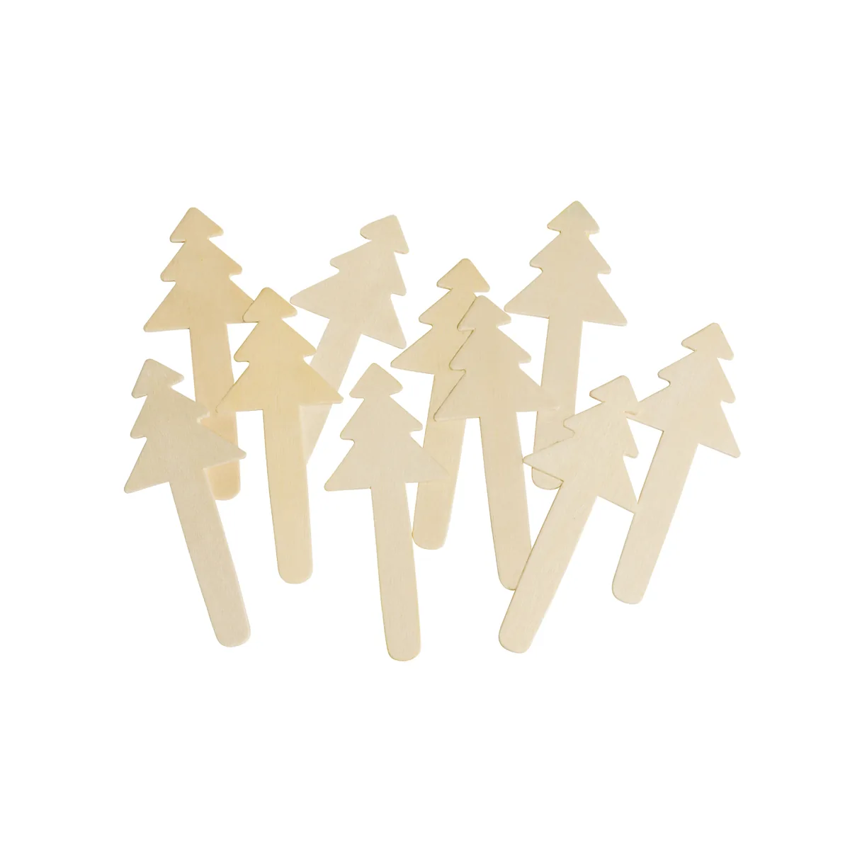 Weihnachtsbaum Holzbastelstäbchen 10er Set — Eduplay padagogisches Spielzeug Kita