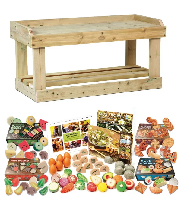 Werkbank plus Outdoor-Mathe-Set PT1144 — Millhouse Lernspielzeug Schule