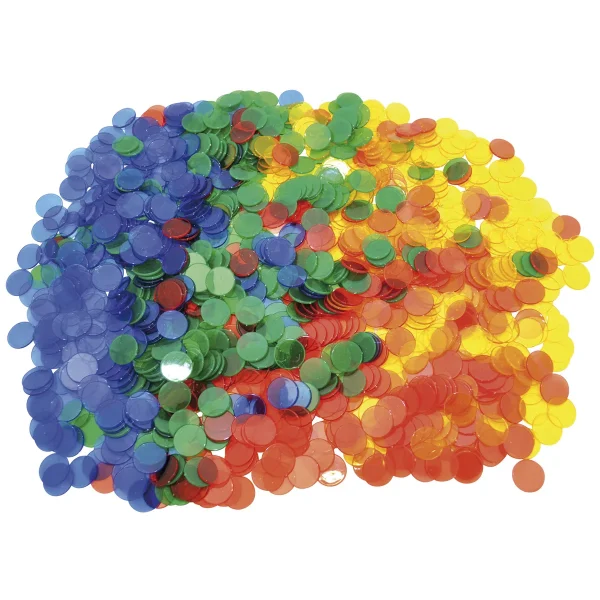 Zählchips transparent 1000er Set — Eduplay padagogisches Spielzeug Kita