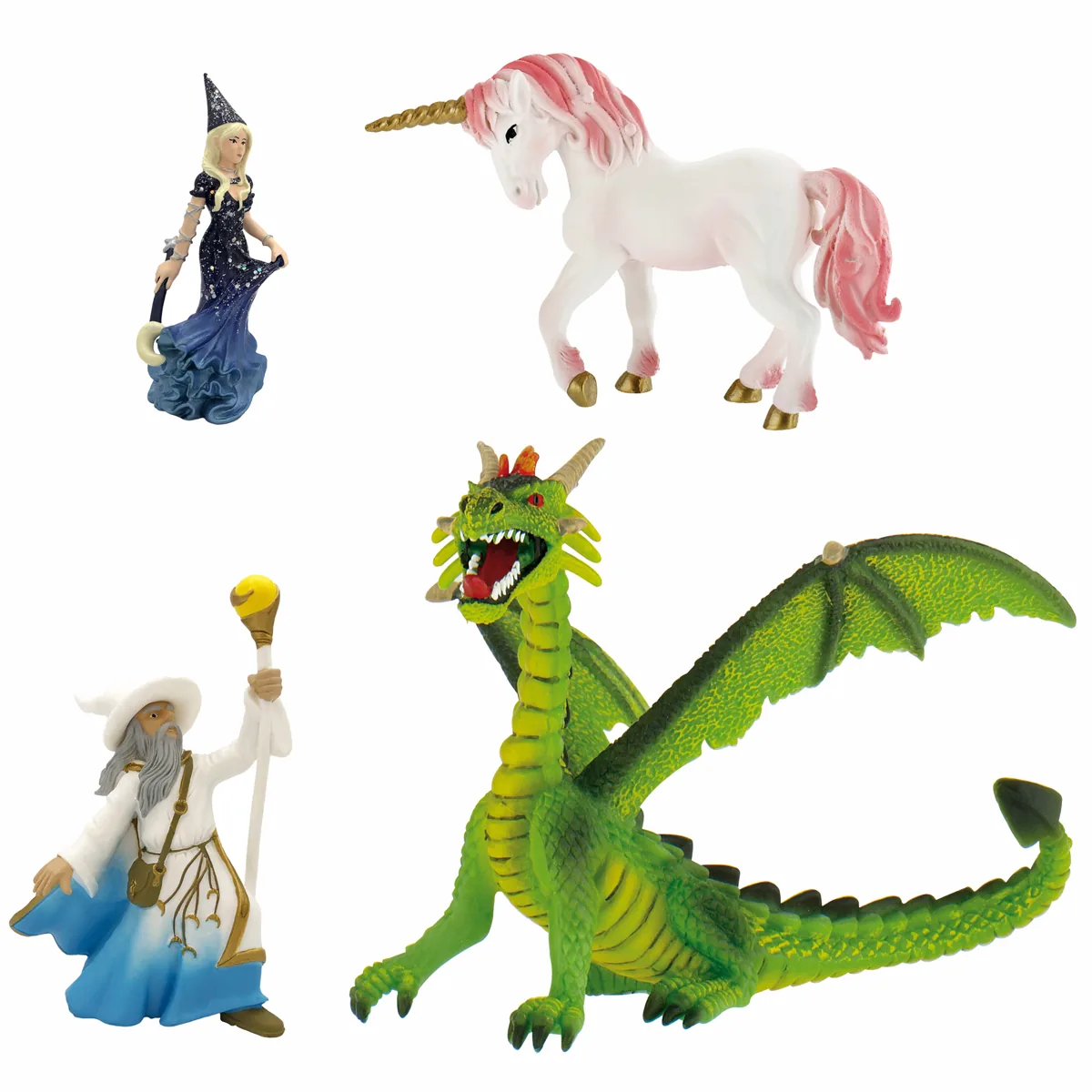 Zauberwald Spielfiguren 4er Set — Eduplay padagogisches Spielzeug Kita