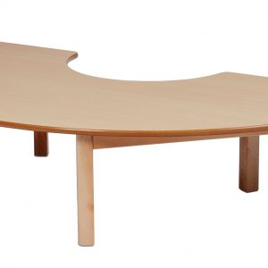 Millhouse Halbkreis-Kindertisch aus Buche Millhouse Halbkreis-Kindertisch aus Buche