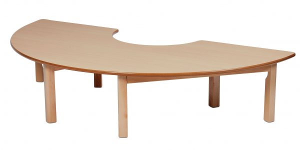 Millhouse Halbkreis-Kindertisch aus Buche