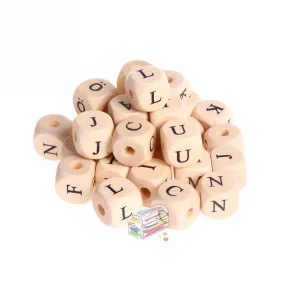 Buchstabenwürfel Holz bedruckt 11 mm B-ware 10 Stück